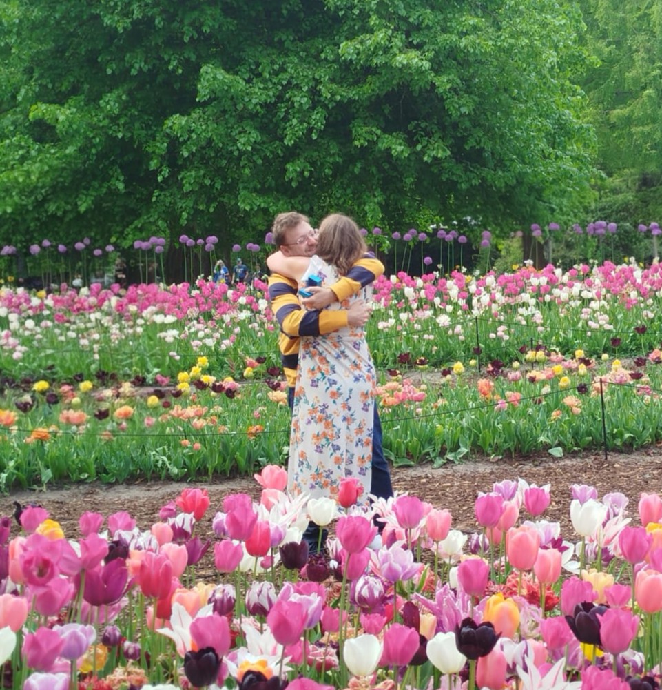 Lúcia e José em Keukenhof